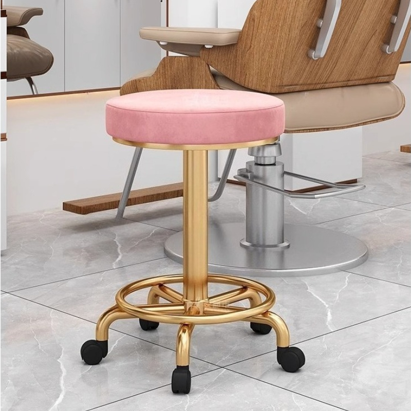 Home Bar Stools - Moderne eenvoudige schoonheidskruk Professionele draaibare kapperskruk