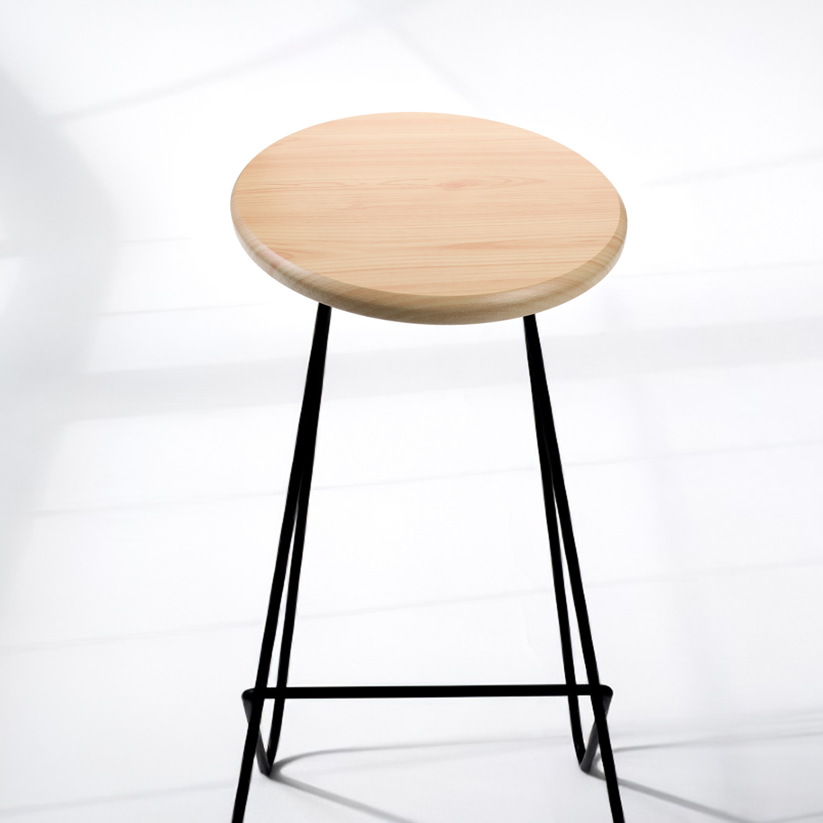 Home Bar Stools - Houten kruk zitting vervanging rond massief