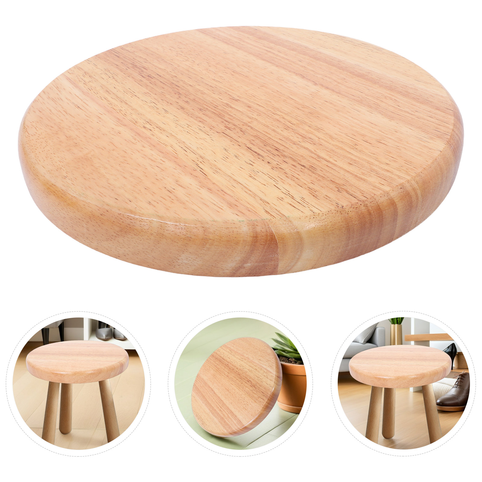 Home Bar Stools - Houten Ronde Kruk Zitting Vervanging Massief