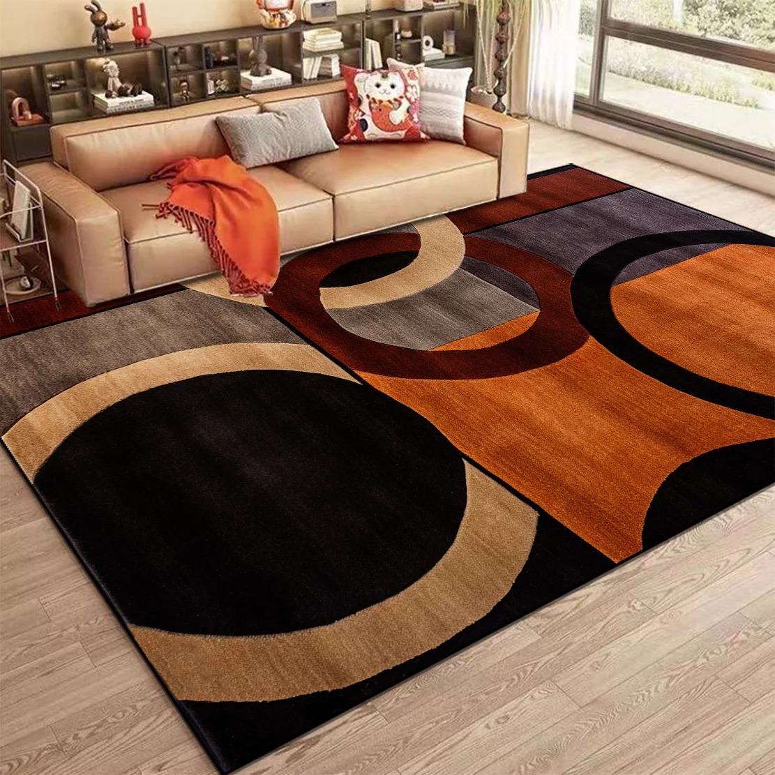 Home Bar Lounge - Nordic Abstract Tapijt voor Woonkamer Moderne