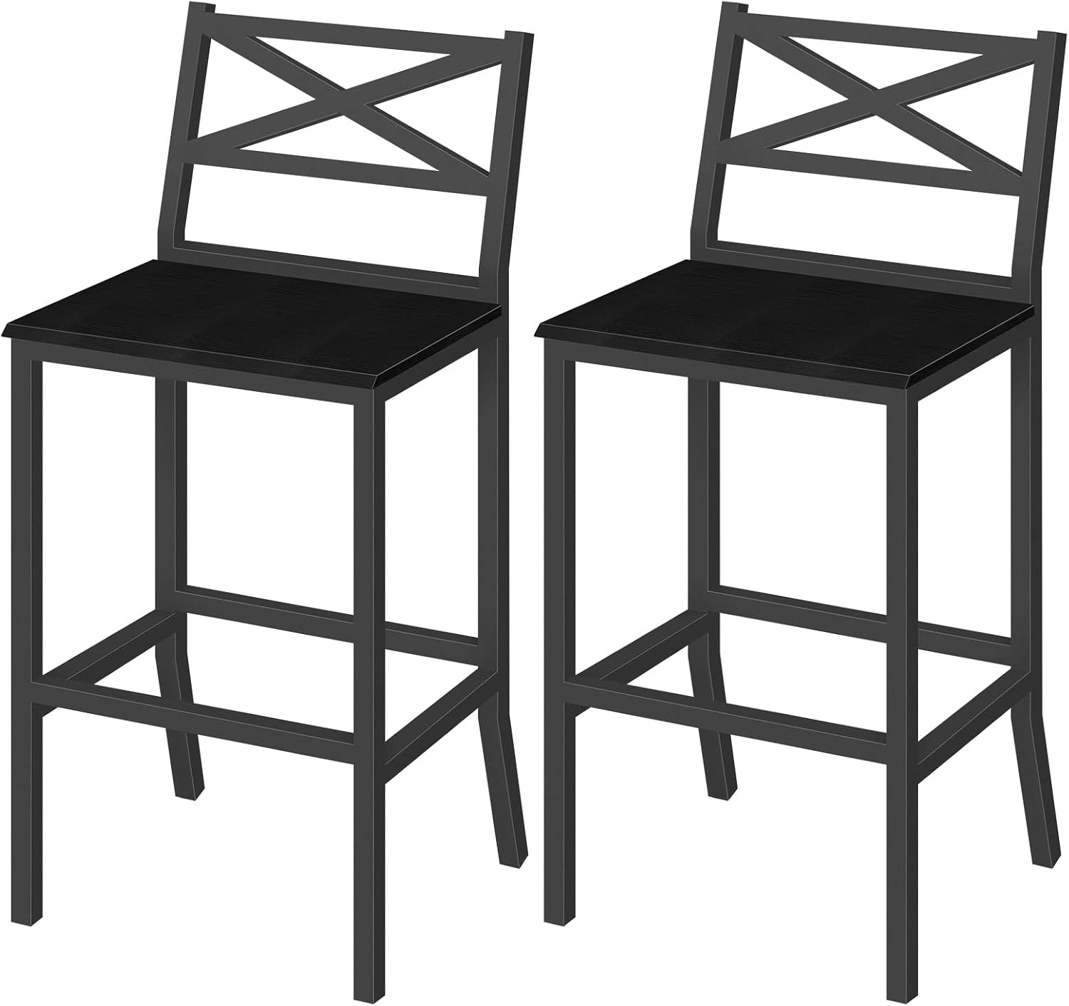 Home Bar Stools - Barstoelen, set van 2 barstoelen met