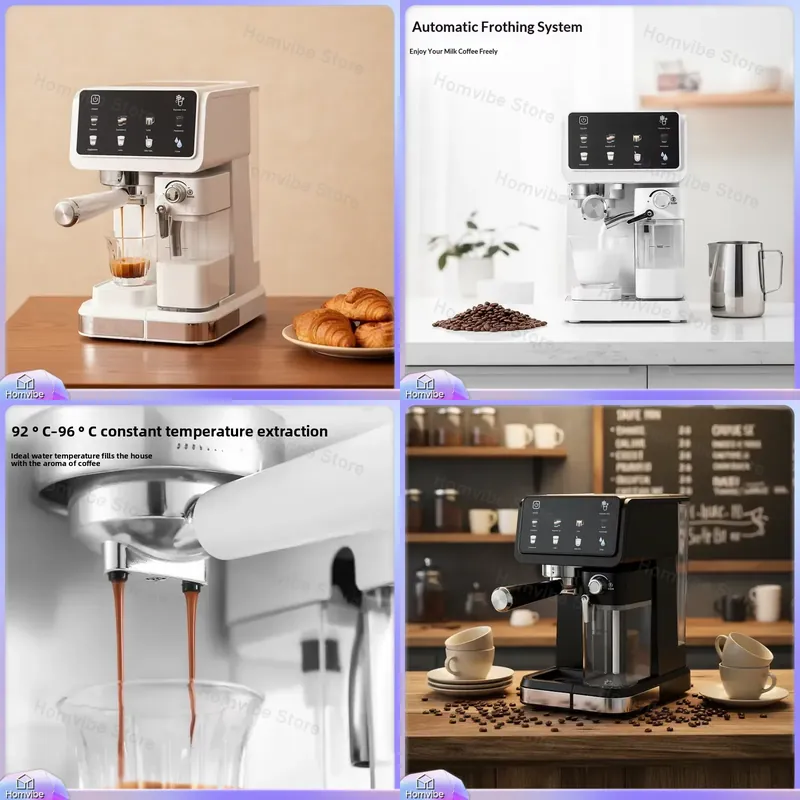 Home Bar And Coffee - Espressoapparaat met 20 bar hoge druk,