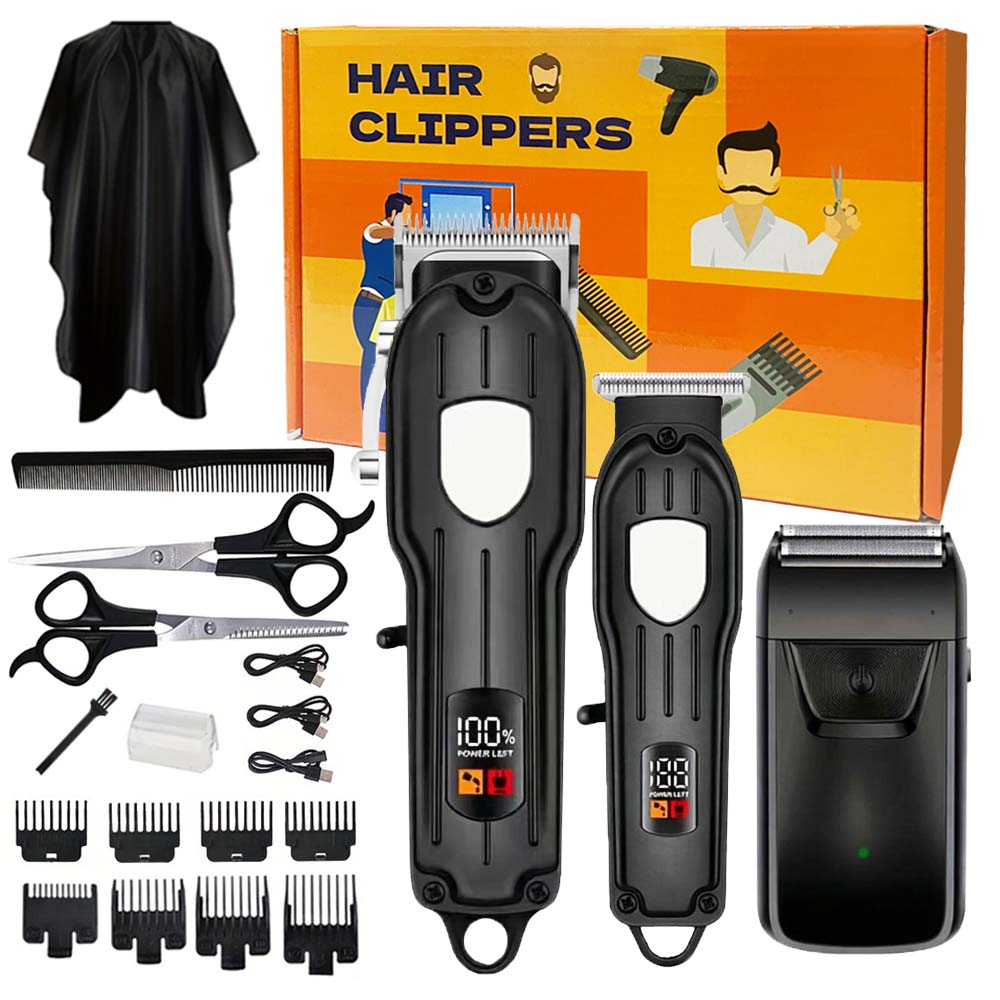 Home Barbershop - Professionele oplaadbare haarkapper met 8 opzetkammen,