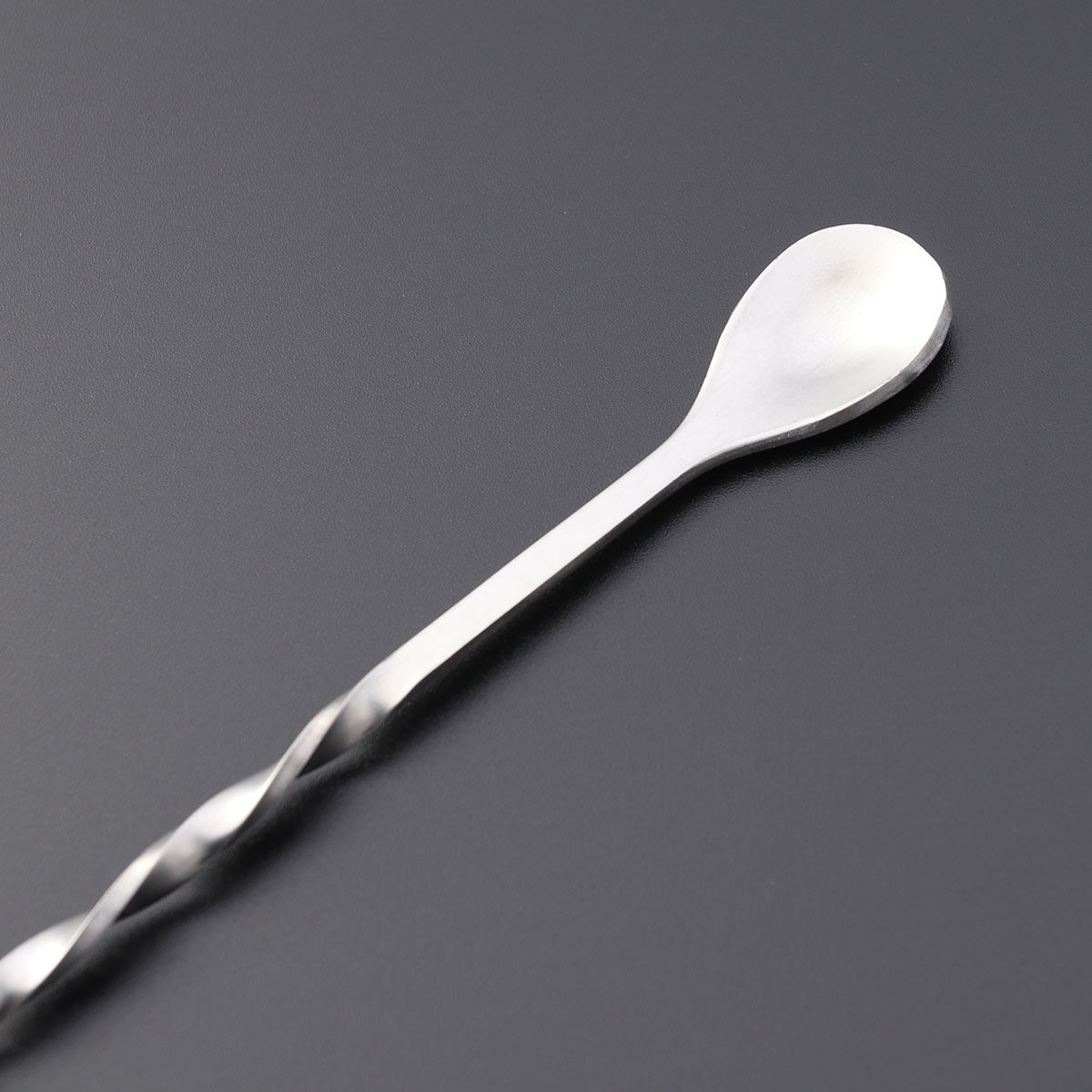 Bar Spoon Twisted - Roestvrijstalen gedraaide lepel, mengvork, roerstokje, 26