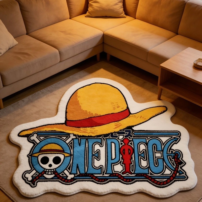Home Barista - One Piece Anime Gevlochten Vloerkleed, Vlekbestendig