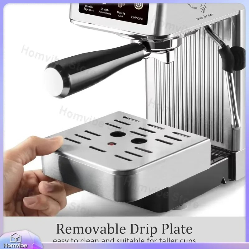 Home Bar And Coffee - Compacte 20 Bar Espressomachine met stoompijp