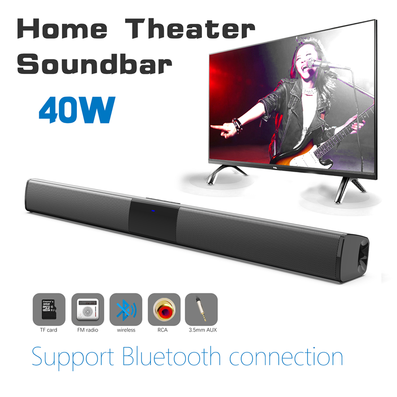Home Bar And Theater - 40W Draadloze Bluetooth 5.0 Soundbar Luidspreker