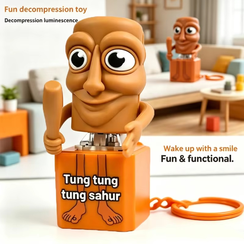 Home Bar Accessories - Nieuwe Tung Tung Tung Sahur Sleutelhanger