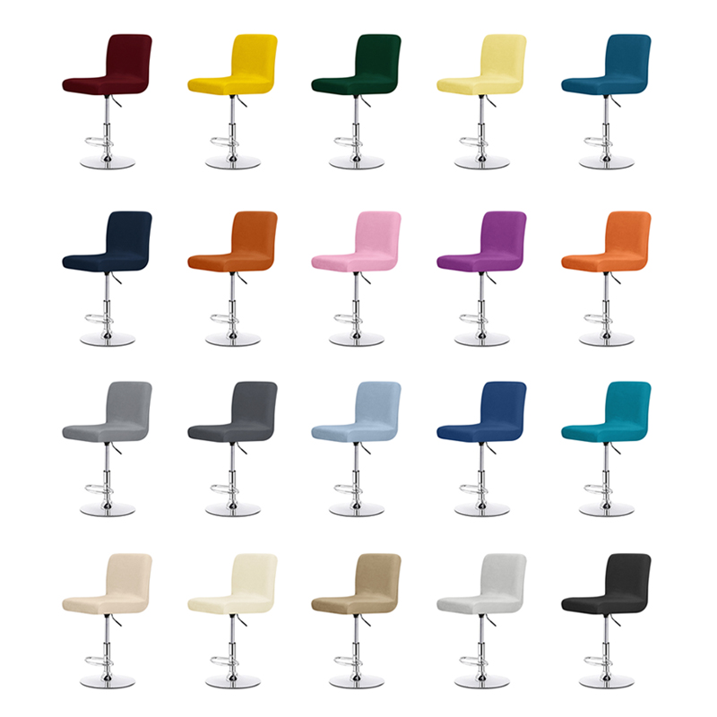 Home Bar Lounge - Fluwelen stoelhoes in effen kleur, beschermende