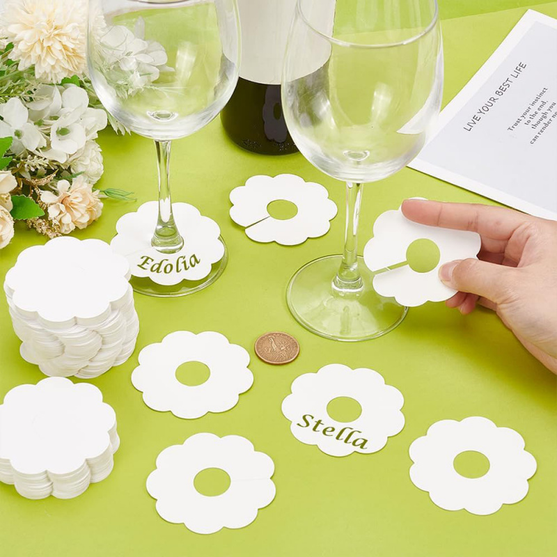 Cocktail Recipe Book - 50 stuks wijnglas displaykaarten classificatie display