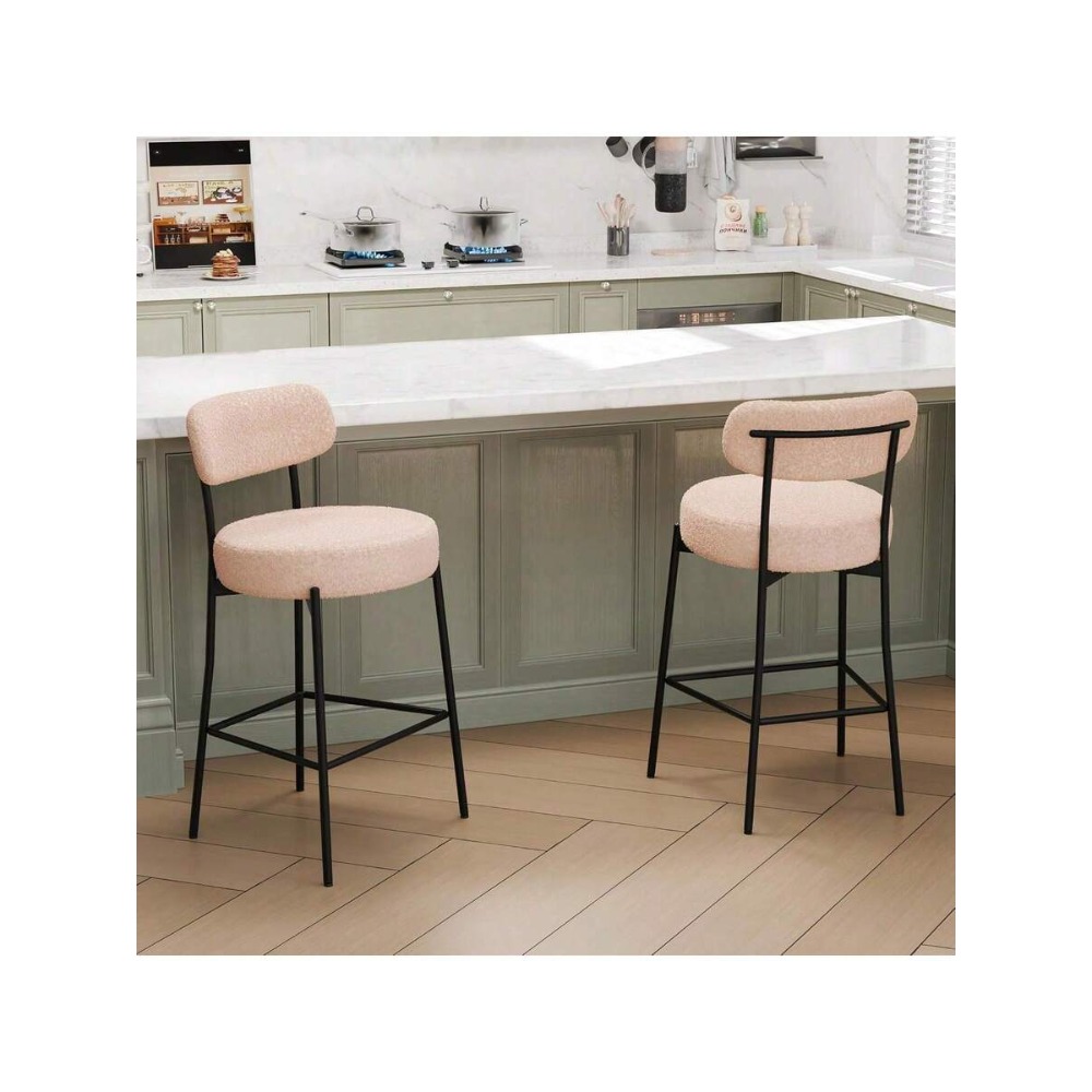 Beige barkrukken set van 2, 27 - Home Bar Set recensie en prijs