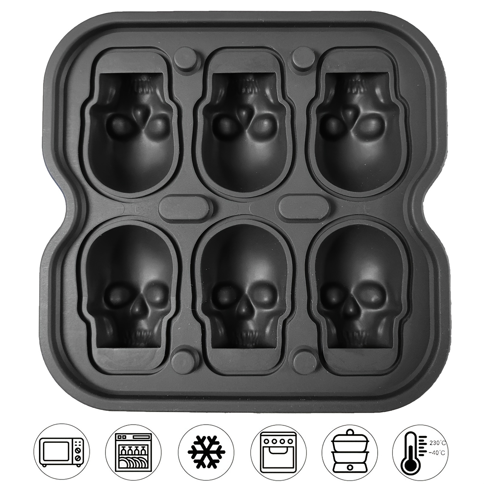 4-6 cellen Skull Ice Ball Mold - Ice Mold Sphere recensie en prijs