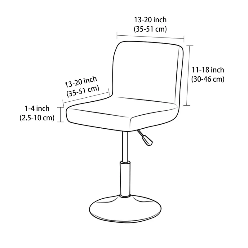 1/4 Stuks Jacquard Barkruk Cov - Home Bar Lounge recensie en prijs