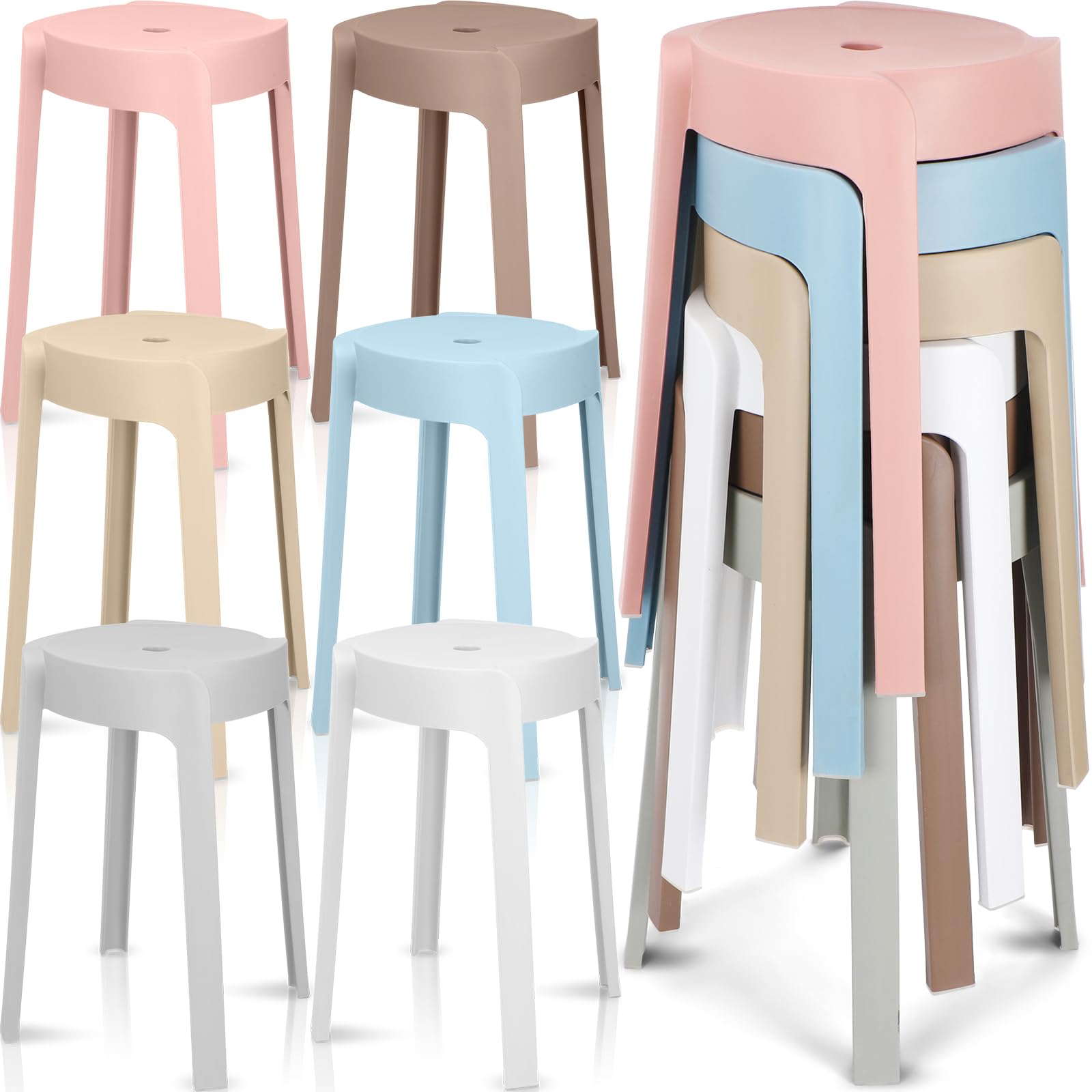 1/6-pack plastic stapelbare kr - Home Bar Seating recensie en prijs