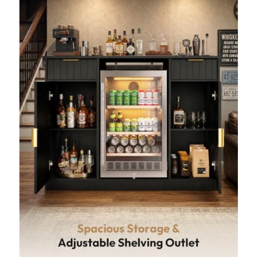 53 Koffiebar Kast met Mini-Koe - Home Bar And Fridge recensie en prijs
