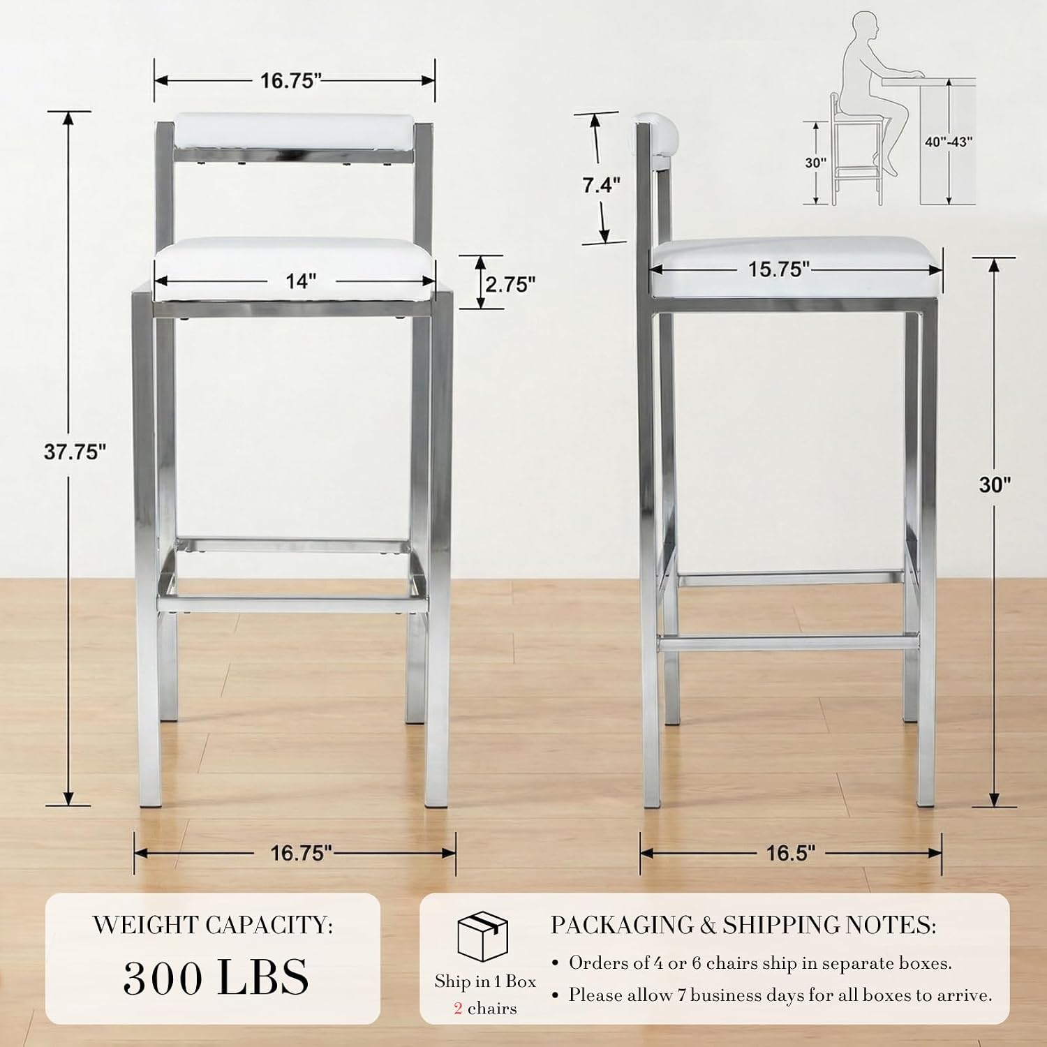 Barstoelen set van 2, 30 inch  - Home Bar Stools recensie en prijs