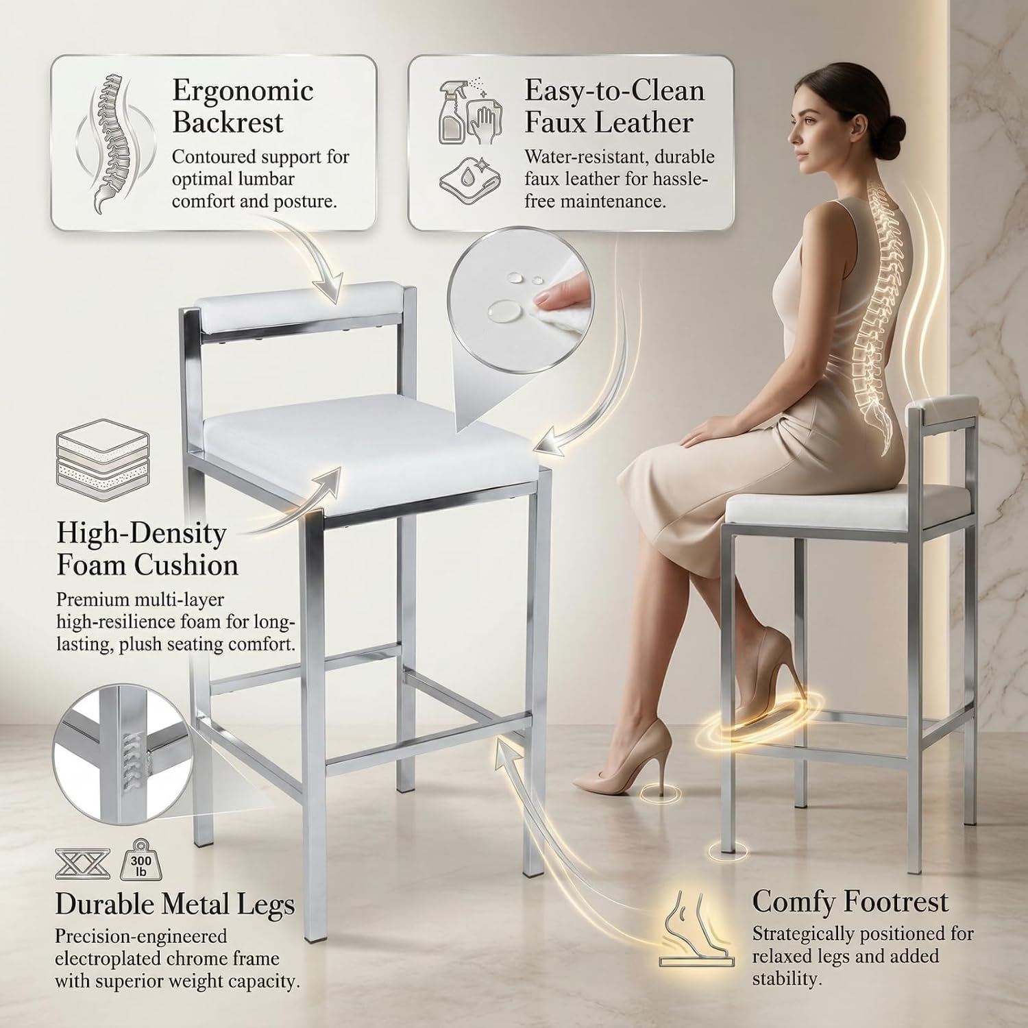 Barstoelen set van 2, 30 inch  - Home Bar Stools recensie en prijs