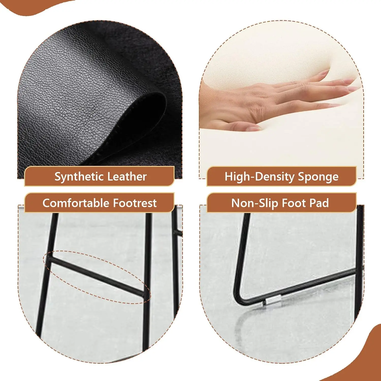 Barstoelen Industrieel PU Lede - Home Bar Stools recensie en prijs