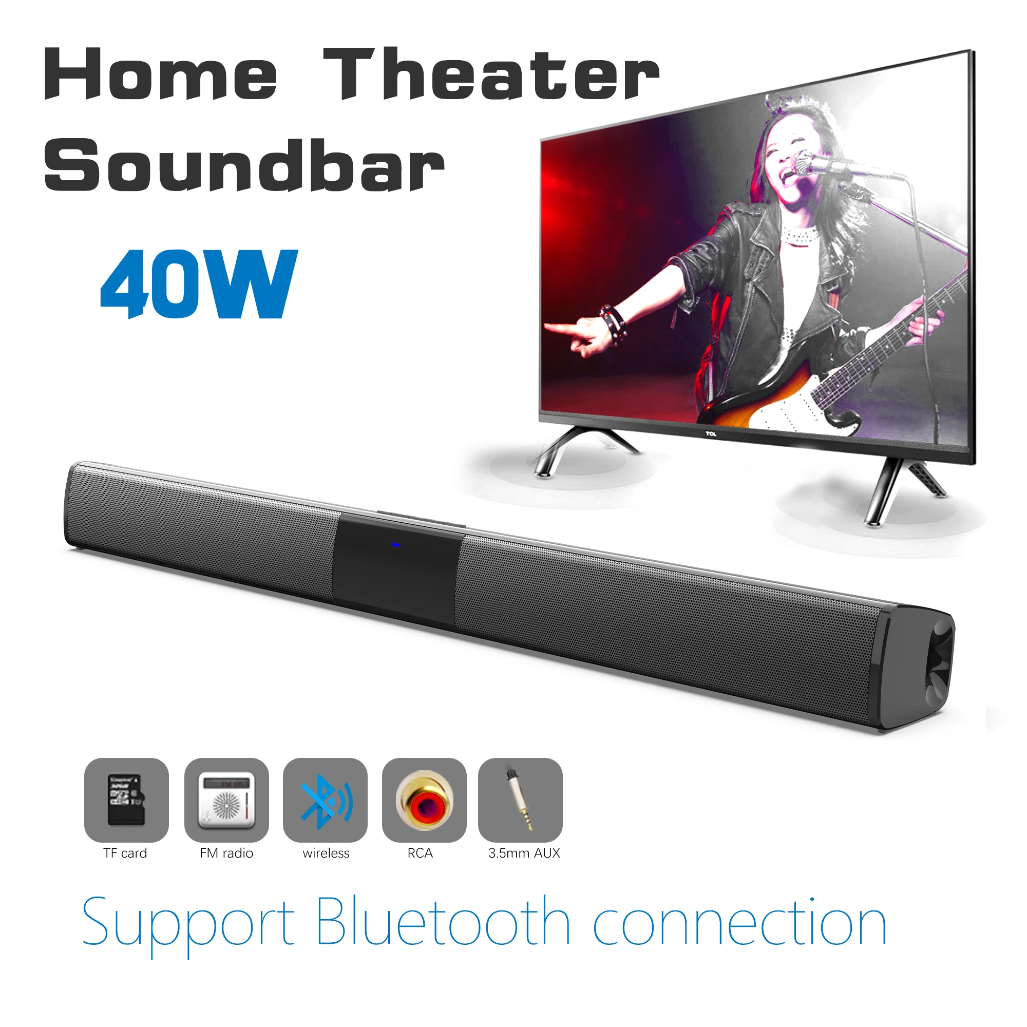 40W High Power Soundbar voor T - Home Bar And Theater recensie en prijs