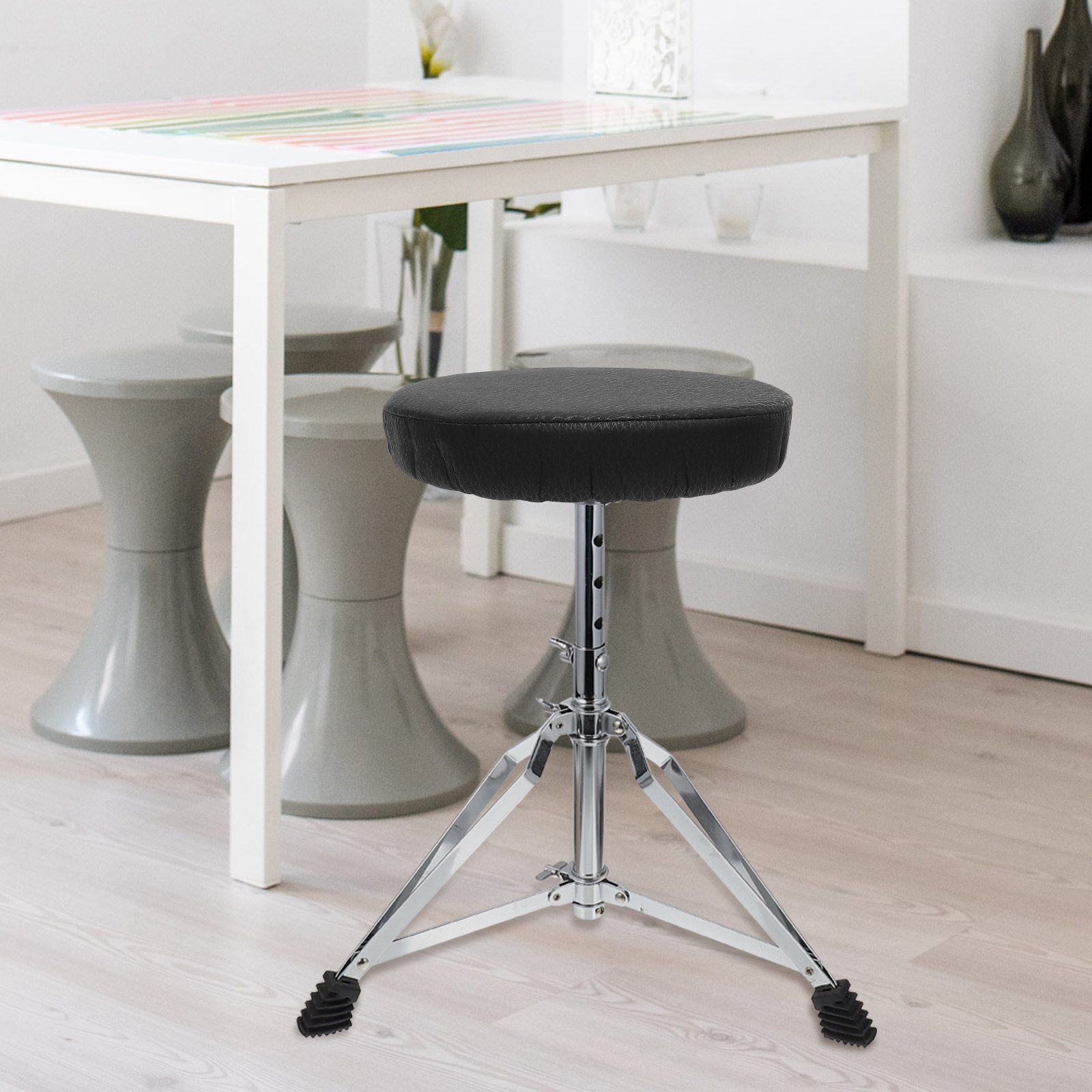 Super Ronde Krukhoes Zwart Kat - Home Bar Stools recensie en prijs