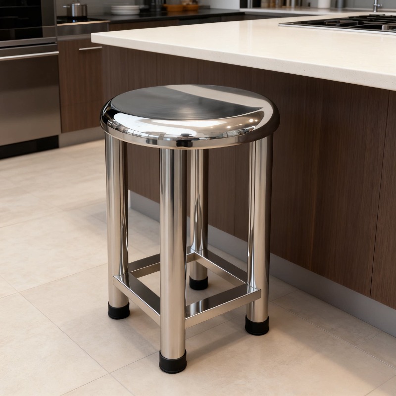 304 roestvrijstalen ronde kruk - Home Bar Stools recensie en prijs